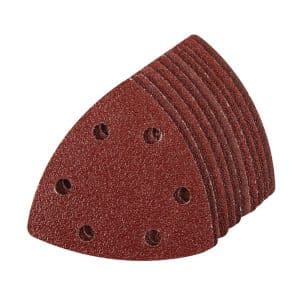 Triangelark for sliping med krok og løkke 90 mm, 10 stk - korn 60