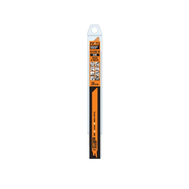 CMT Sabelsagblad BIM Fleksibelt tre-metall 1122 HF - L225, I205, TPI10 (sett med 5 stk) - Bilde 2