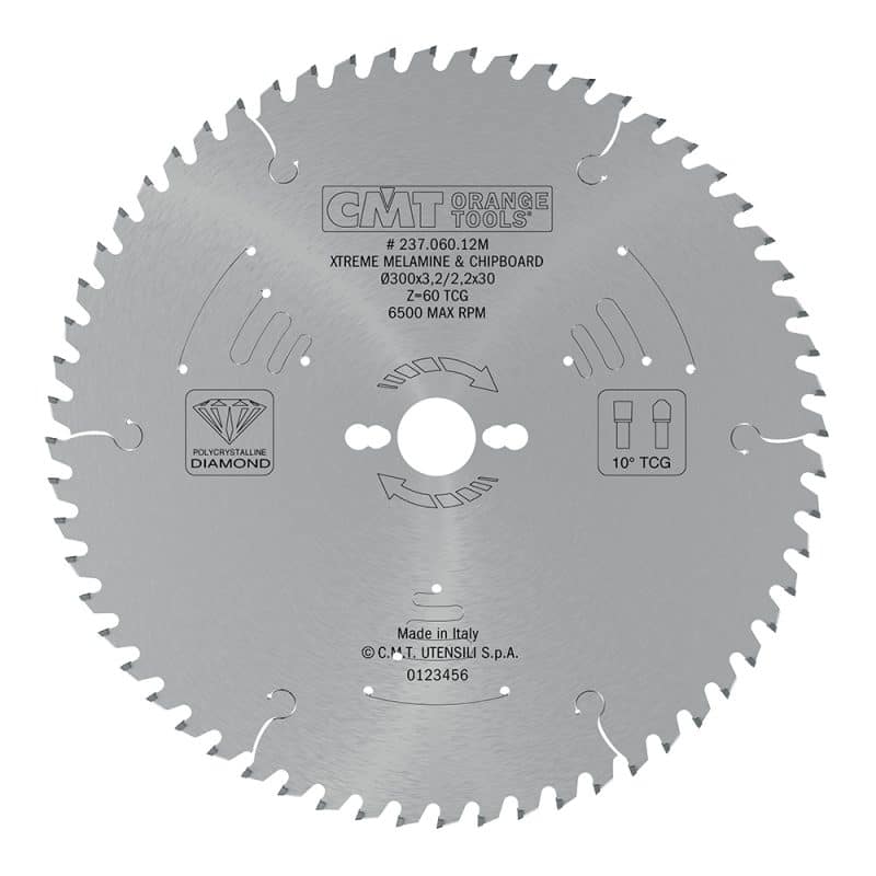 CMT Xtreme diamantsagblad for laminat og sponplater - D300x3,2 d30 Z60