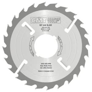 CMT Industrial Multi-rip sagblad med riller, tynn-kerf - D300x2,7 d70 Z24+4 MEC HW