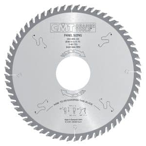 CMT sagblad for paneldimensjonering - D350x4,4 d80 Z72 16° HW Noiseless