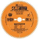 CMT XTreme Super Finishing sagblad for kapping av rammer - D250x3,0 d30 Z80 HW