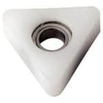 Lager Delrin, trekantet - D12,7 d4,76 B5,8