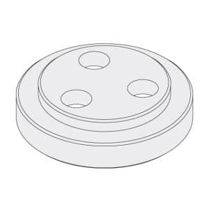 Endeflens, standard - 30 mm