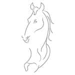 CMT Freser Carver System Template Horse 445X203