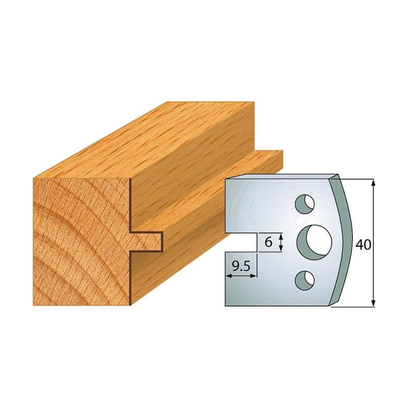 IGM Profile No.017 - 2 stk kniver 40x4 mm SP