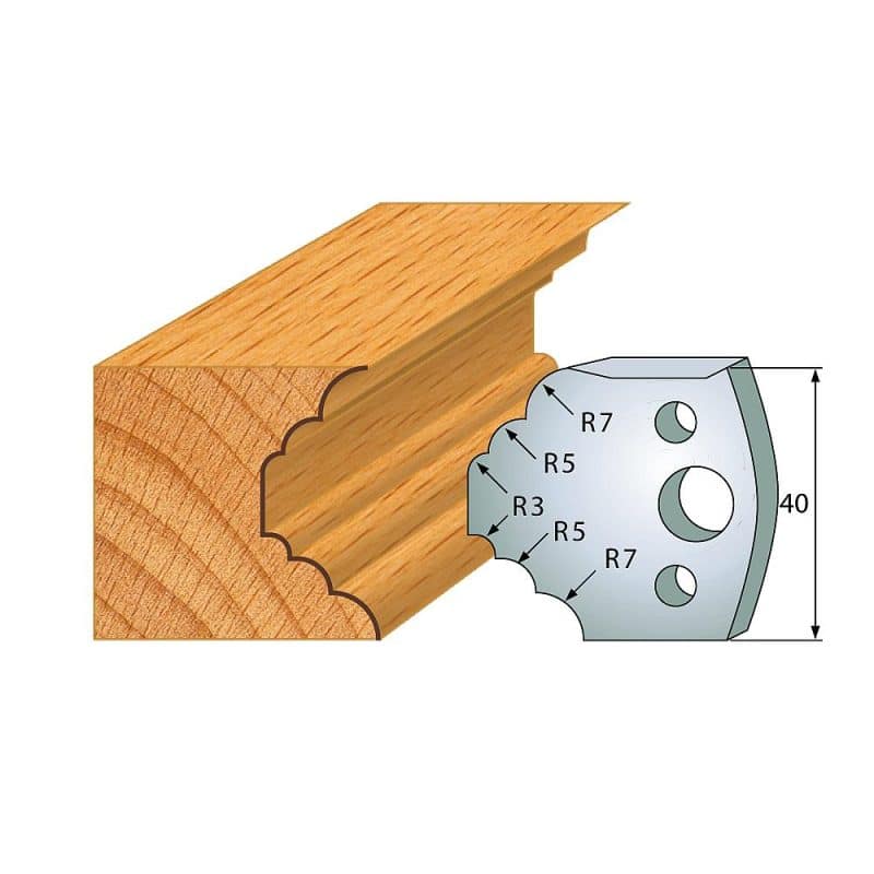 IGM Profile No.021 - 2 stk kniver 40x4 mm SP