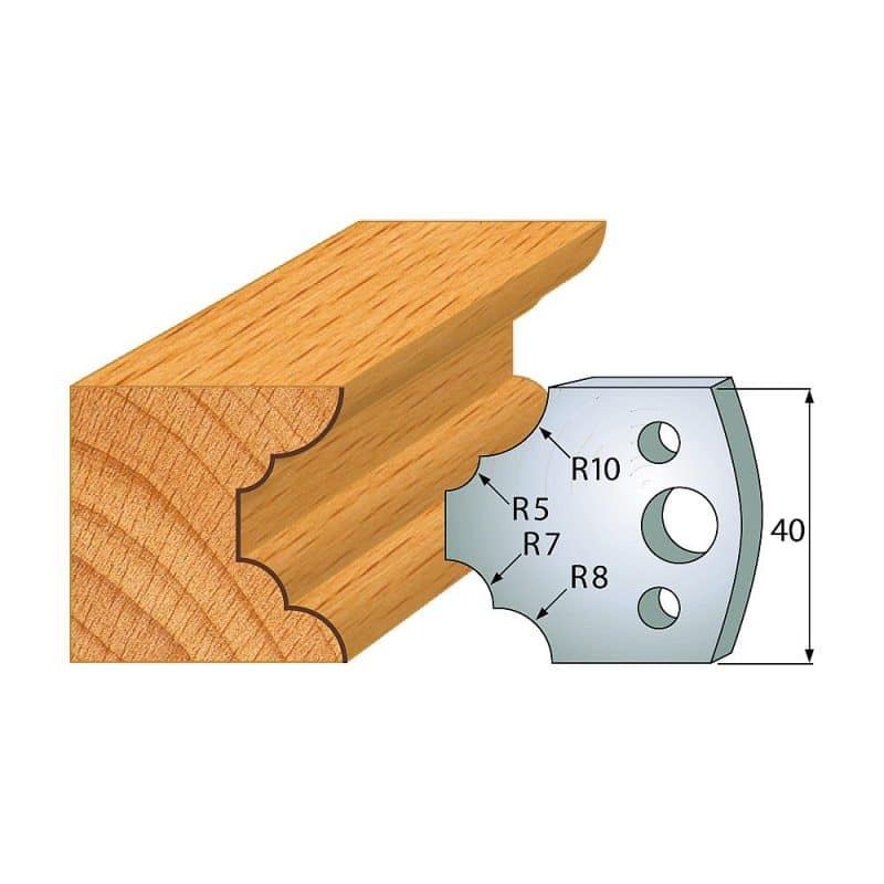 IGM Profile No.022 - 2 stk kniver 40x4 mm SP