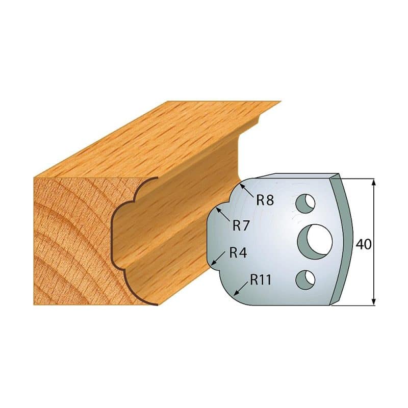 IGM Profile No.023 - 2 stk kniver 40x4 mm SP
