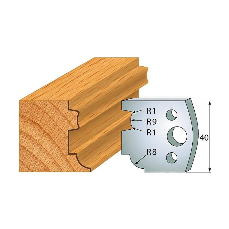 IGM Profile No.026 - 2 stk kniver 40x4 mm SP