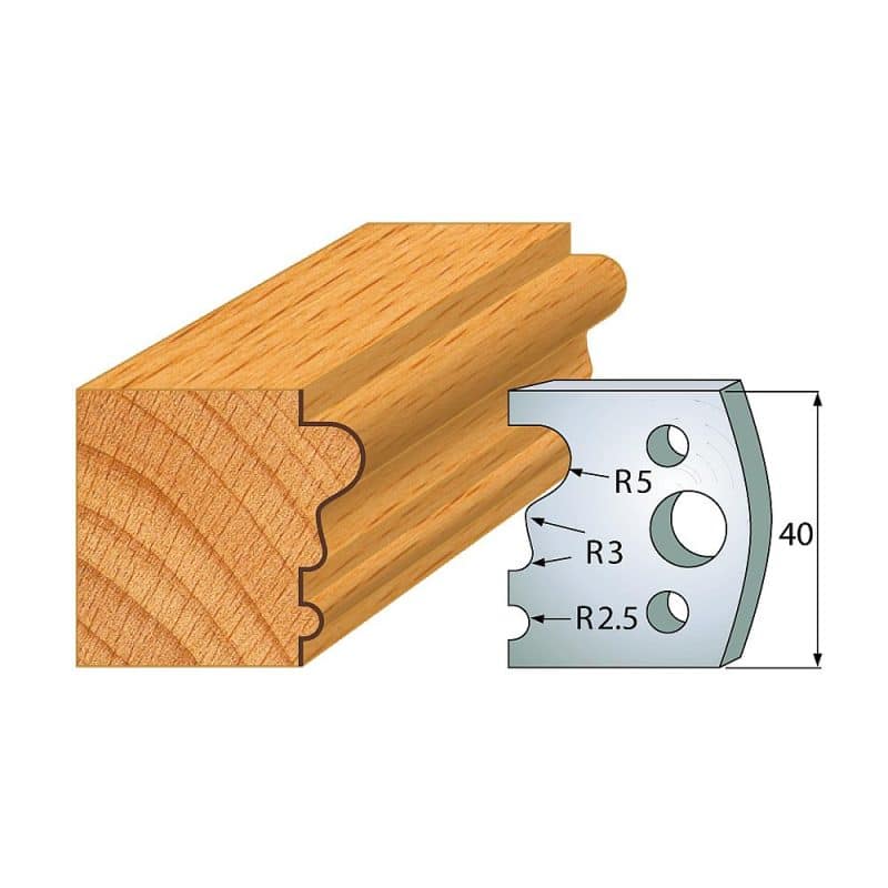 IGM Profile No.033 - 2 stk kniver 40x4 mm SP