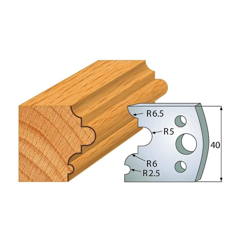IGM Profil No.036 - 2 stk kniver 40x4 mm SP