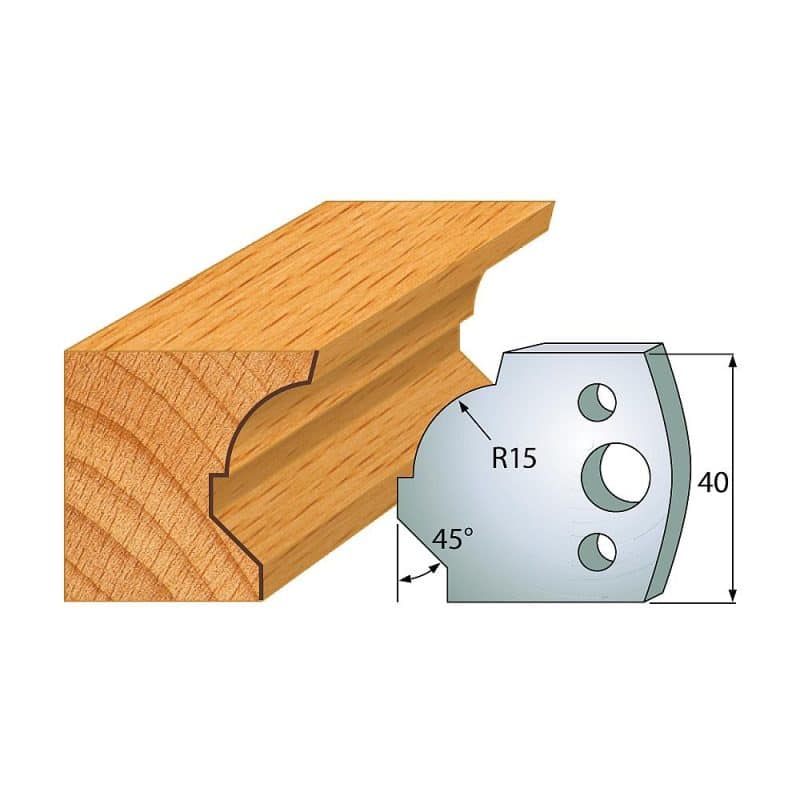 IGM Profil No.037 - 2 stk kniver 40x4 mm SP