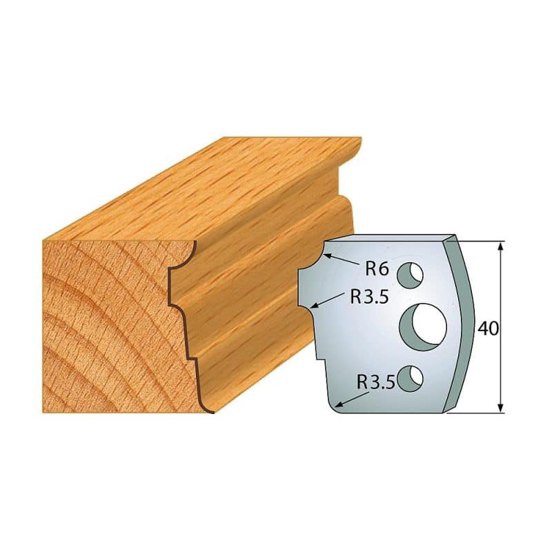 IGM Profile No.039 - 2 stk kniver 40x4 mm SP