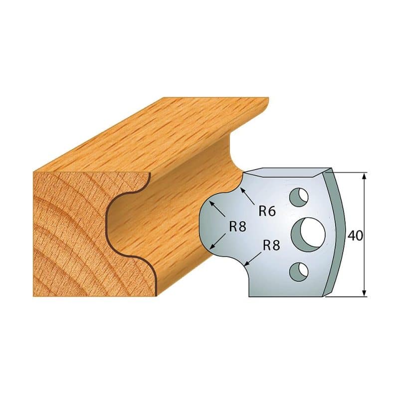 IGM Profile No.056 - 2 stk kniver 40x4 mm SP