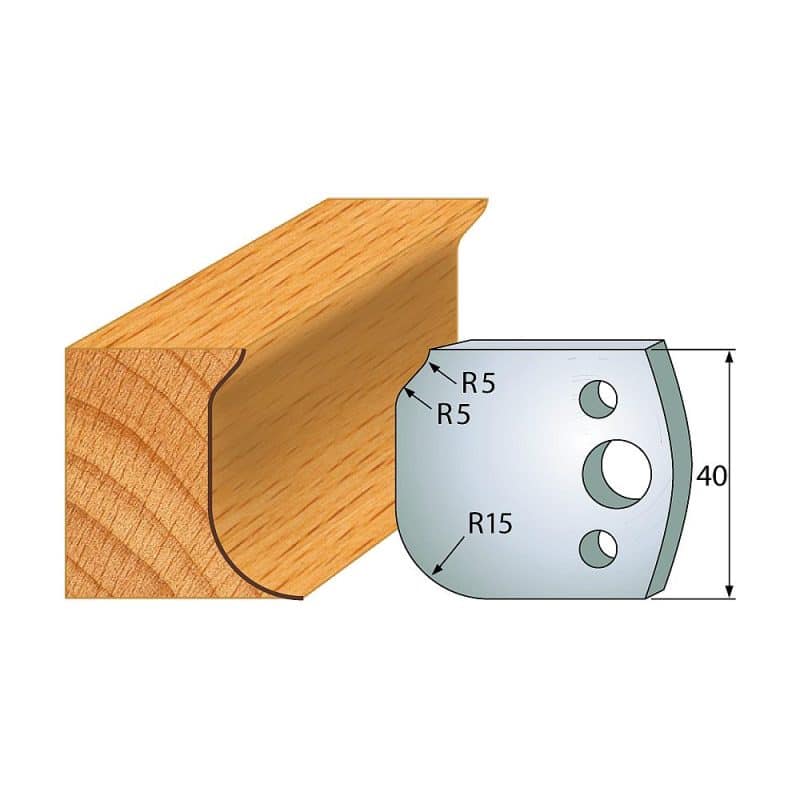 IGM Profil No.060 - 2 stk kniver 40x4 mm SP