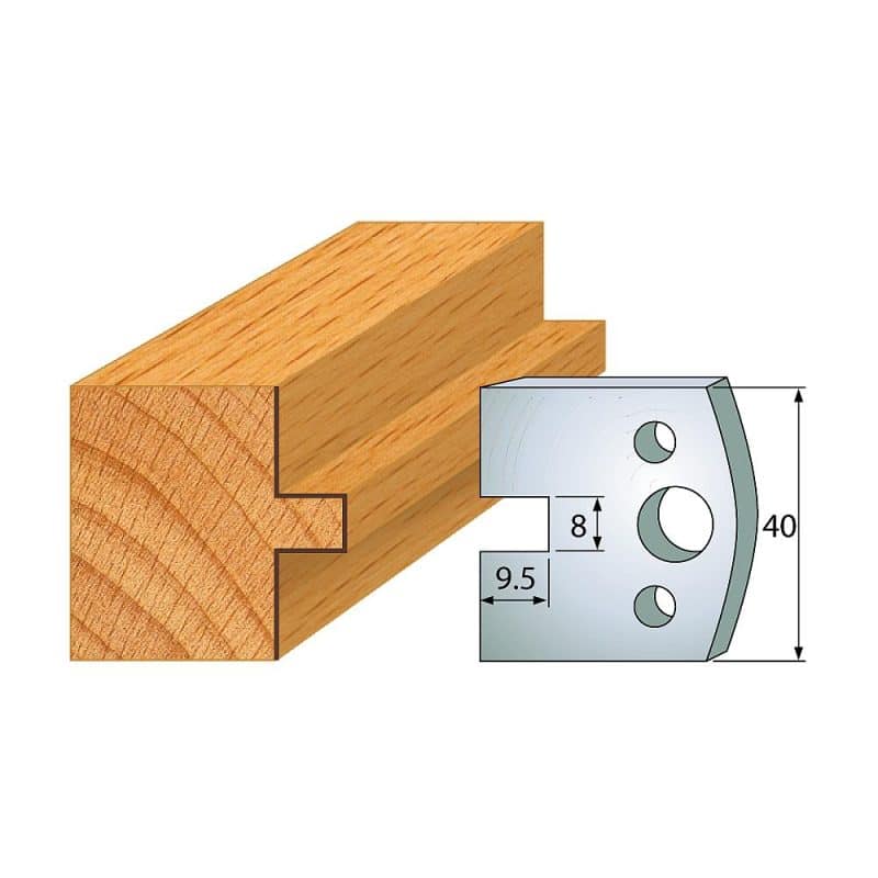 IGM Profile No.095 - 2 stk kniver 40x4 mm SP