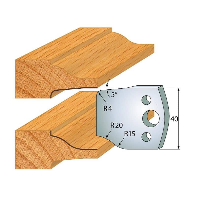 IGM Profile No.100 - 2 stk kniver 40x4 mm SP