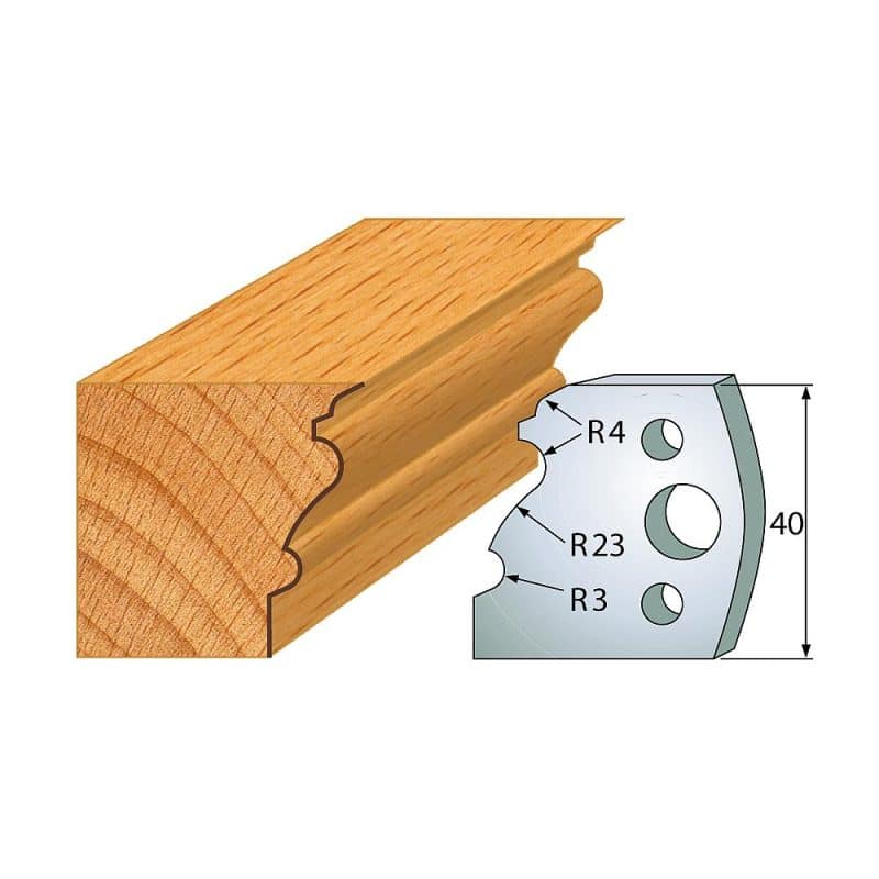 IGM Profile No.103 - 2 stk kniver 40x4 mm SP