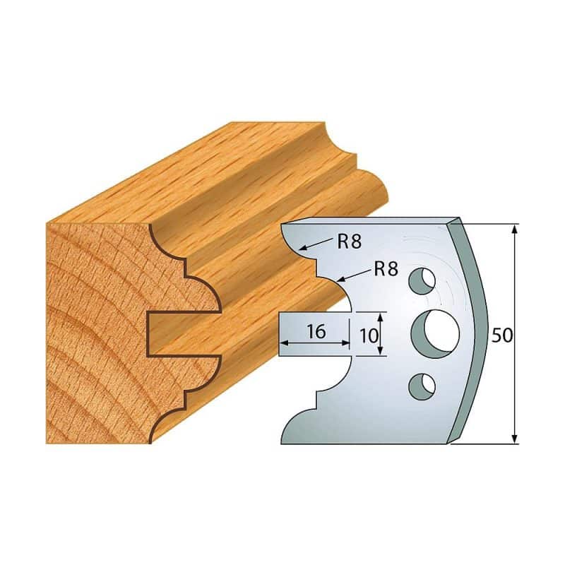 IGM Profile No.522 - 2pcs Knives 50x4 mm SP