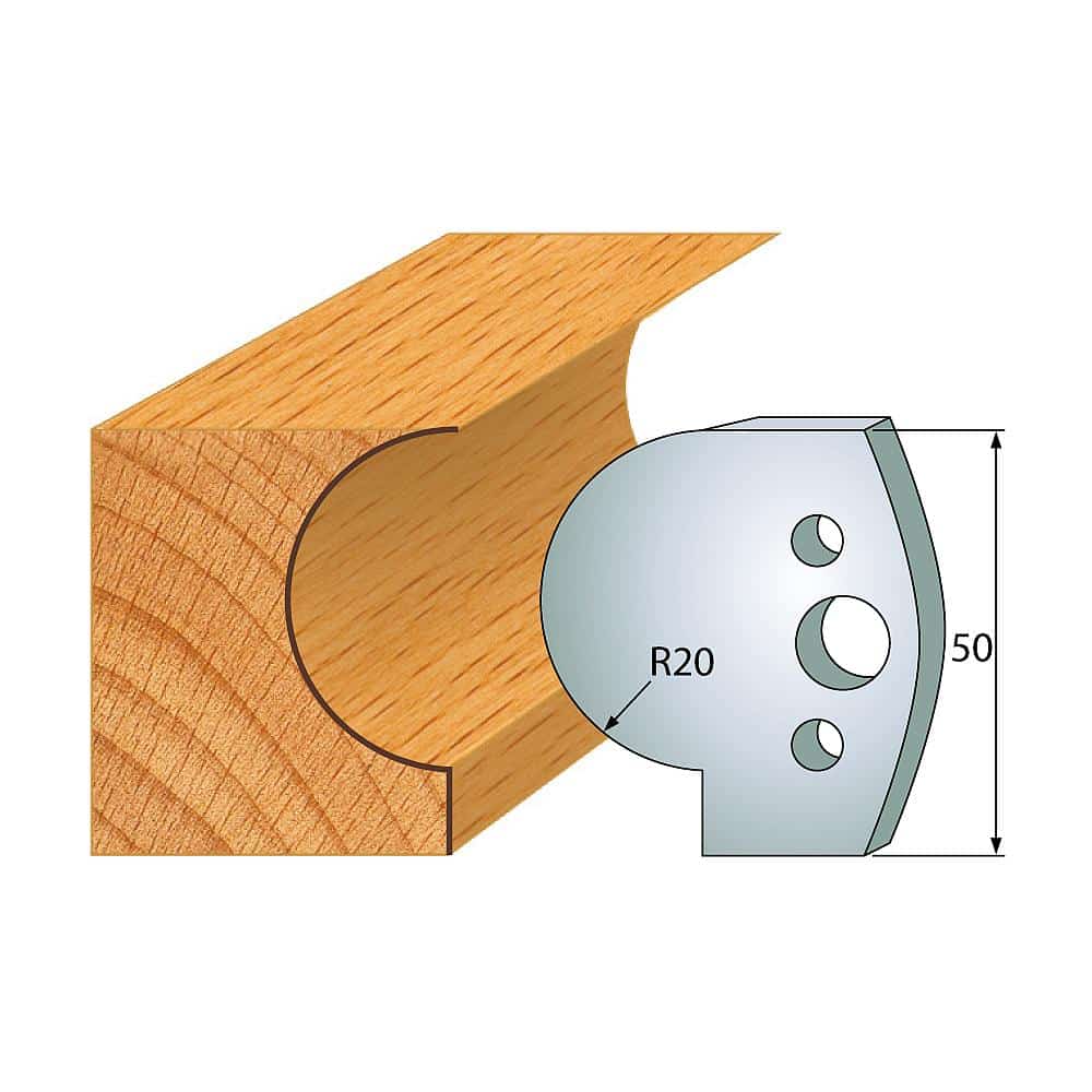 IGM Profile No.562 - 2 stk kniver 50x4 mm SP