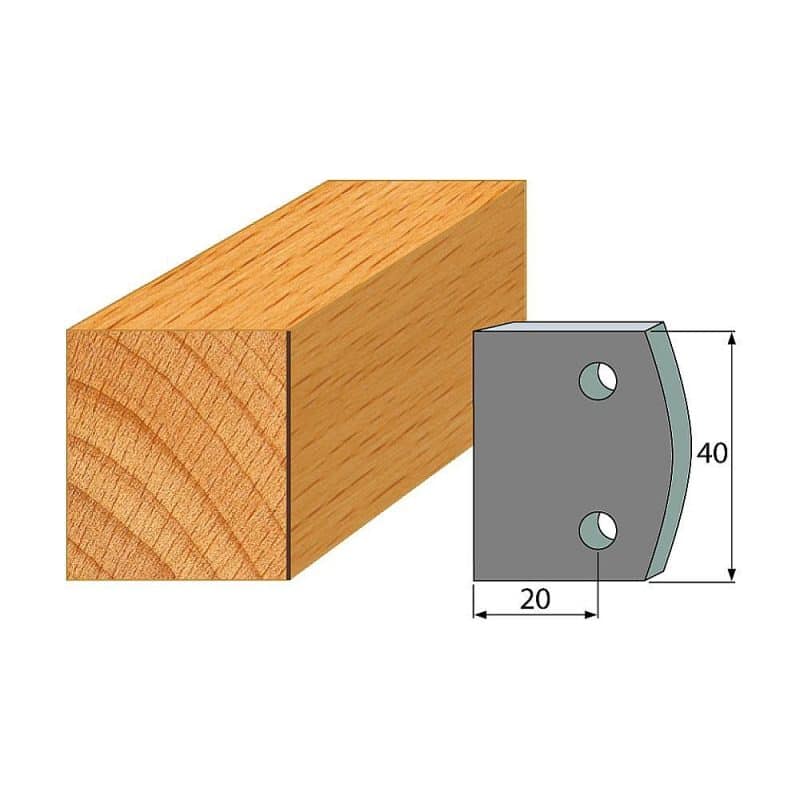 IGM Profil nr. 000 - 2 stk. sponbegrensere 40x4 mm SP
