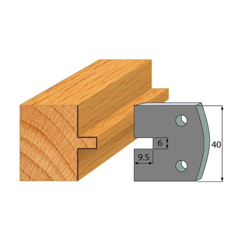 IGM-profil nr. 017 - 2 stk. sponbegrensere 40x4 mm SP