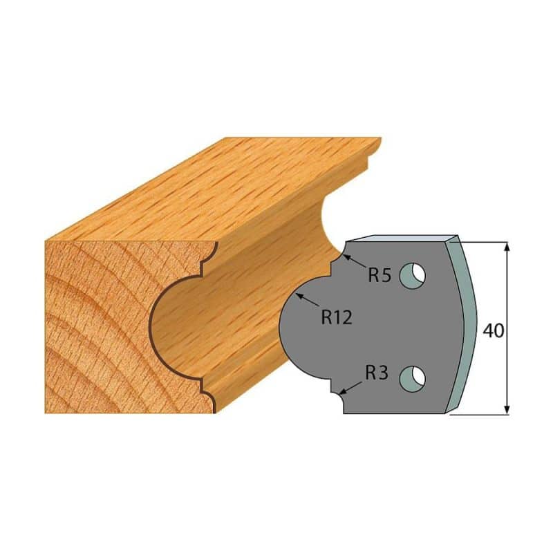 IGM-profil nr. 018 - 2 stk. sponbegrensere 40x4 mm SP