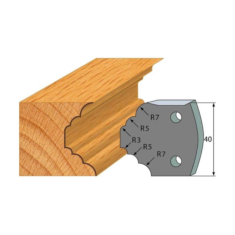 IGM-profil nr. 021 - 2 stk. sponbegrensere 40x4 mm SP
