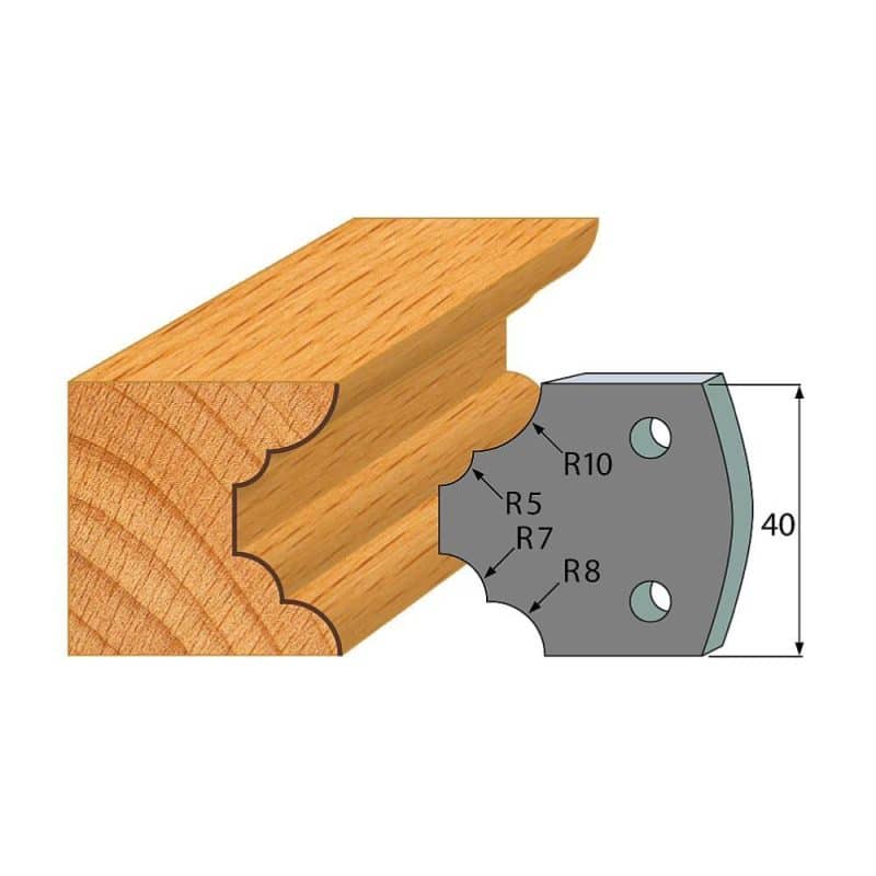 IGM-profil nr. 022 - 2 stk. sponbegrensere 40x4 mm SP