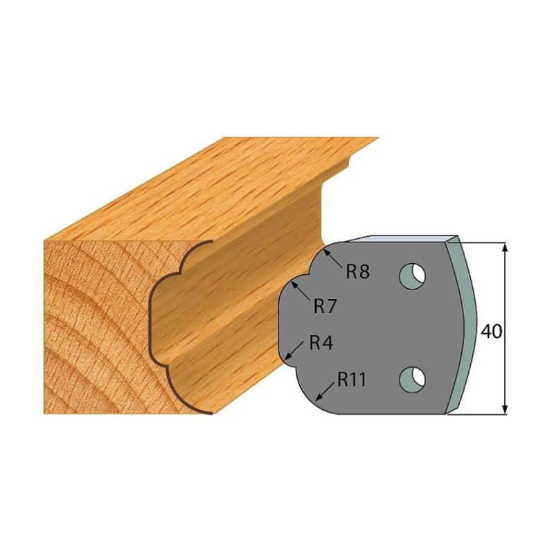 IGM-profil nr. 023 - 2 stk. sponbegrensere 40x4 mm SP
