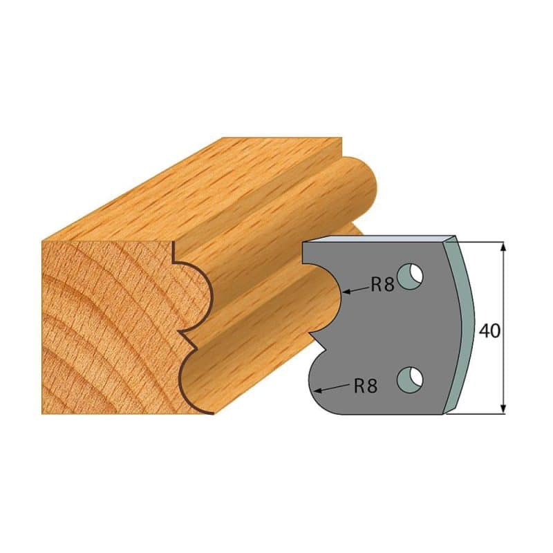 IGM-profil nr. 028 - 2 stk. sponbegrensere 40x4 mm SP
