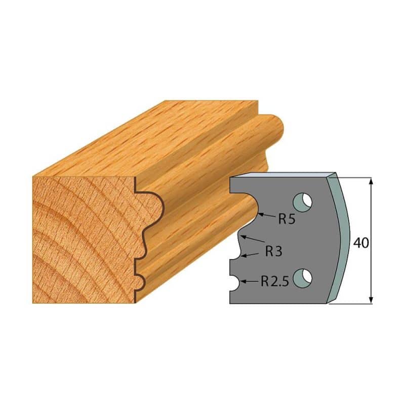 IGM-profil nr. 033 - 2 stk. sponbegrensere 40x4 mm SP