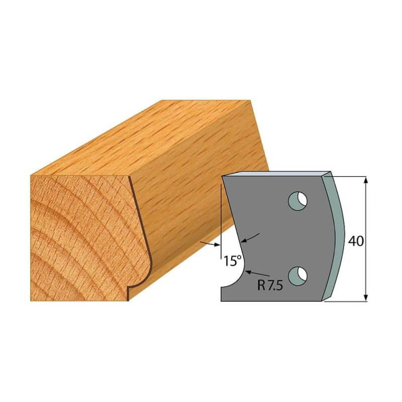 IGM-profil nr. 038 - 2 stk. sponbegrensere 40x4 mm SP