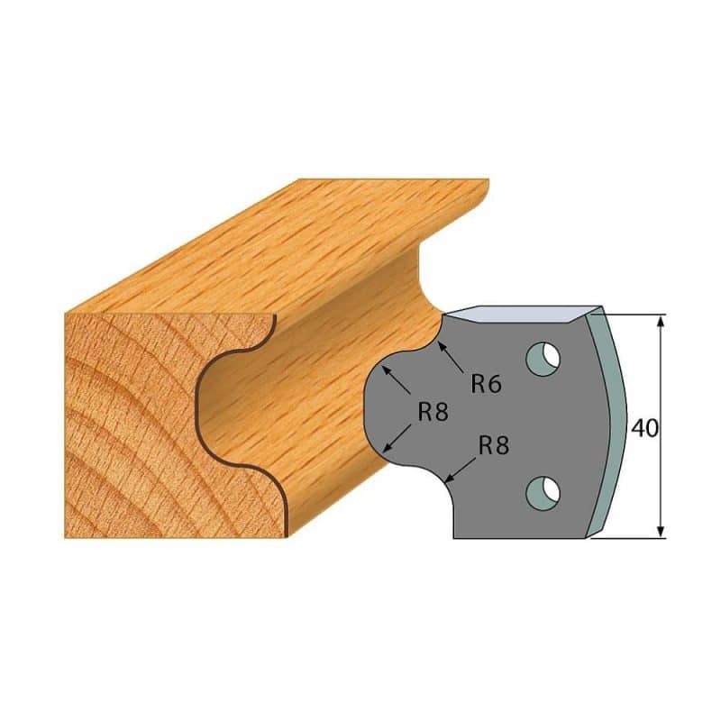 IGM-profil nr. 056 - 2 stk. sponbegrensere 40x4 mm SP