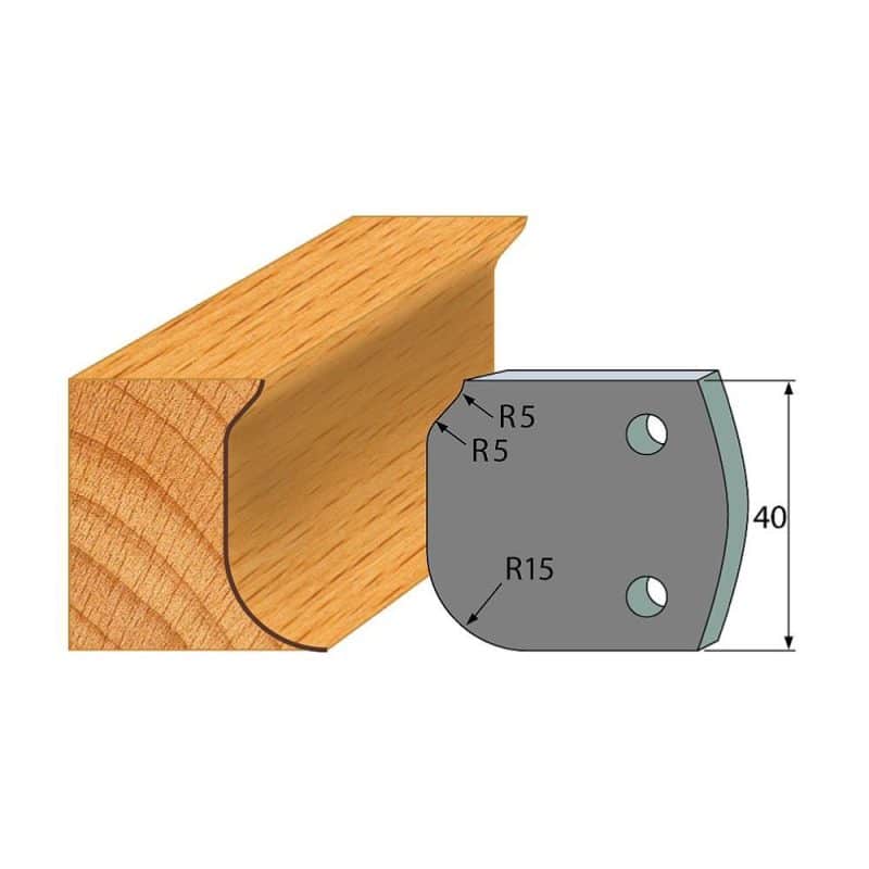 IGM-profil nr. 060 - 2 stk. sponbegrensere 40x4 mm SP