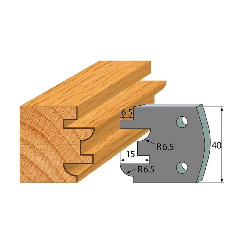 IGM-profil nr. 096 - 2 stk. sponbegrensere 40x4 mm SP