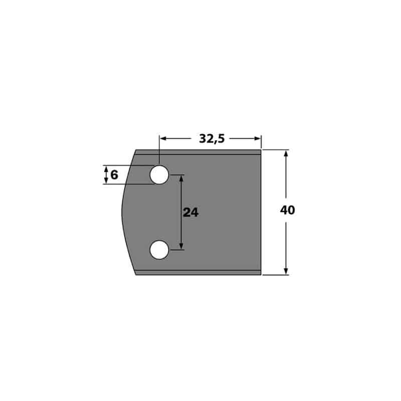 IGM Blank Chip Limiters - LB32,5, 40x16x4 mm SP 2stk