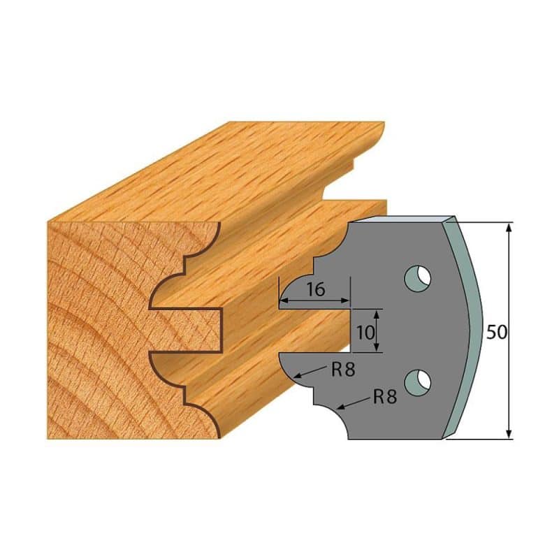 IGM-profil nr. 523 - 2 stk. sponbegrensere 50x4 mm SP