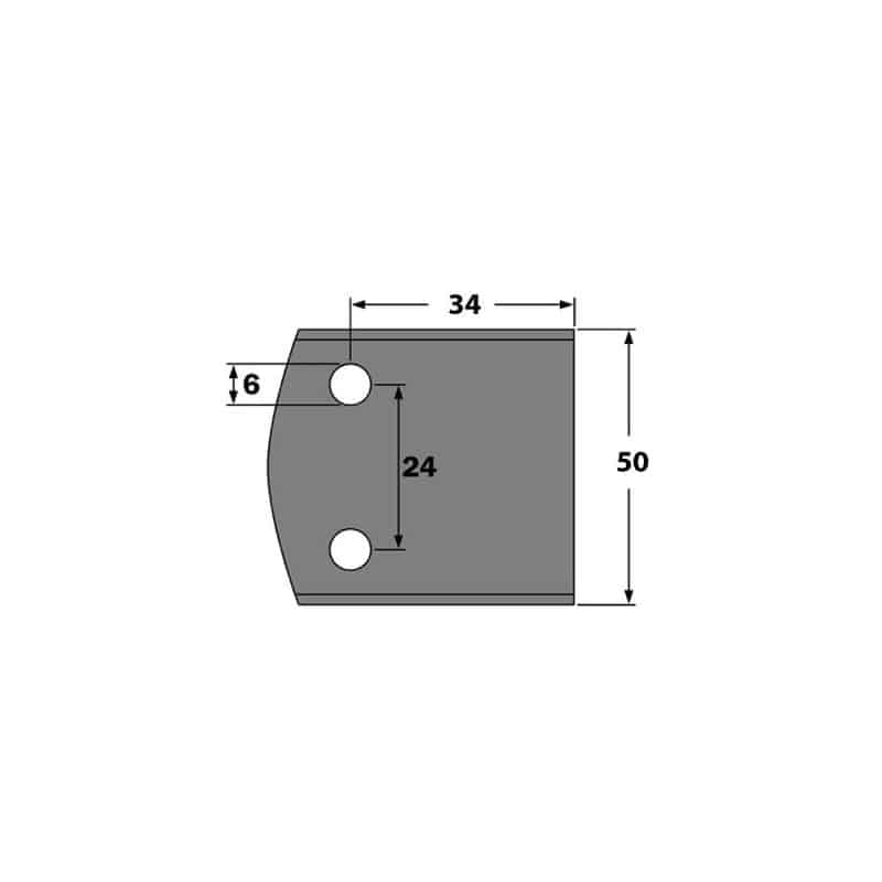 IGM Blank Chip Limiters - LB34, 50x18x4 mm SP 2stk