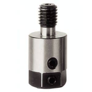 Adapter 302 for dyvelbor, flat sokkel, M10 - for bor S10, D19,5x25x40 M8 LH