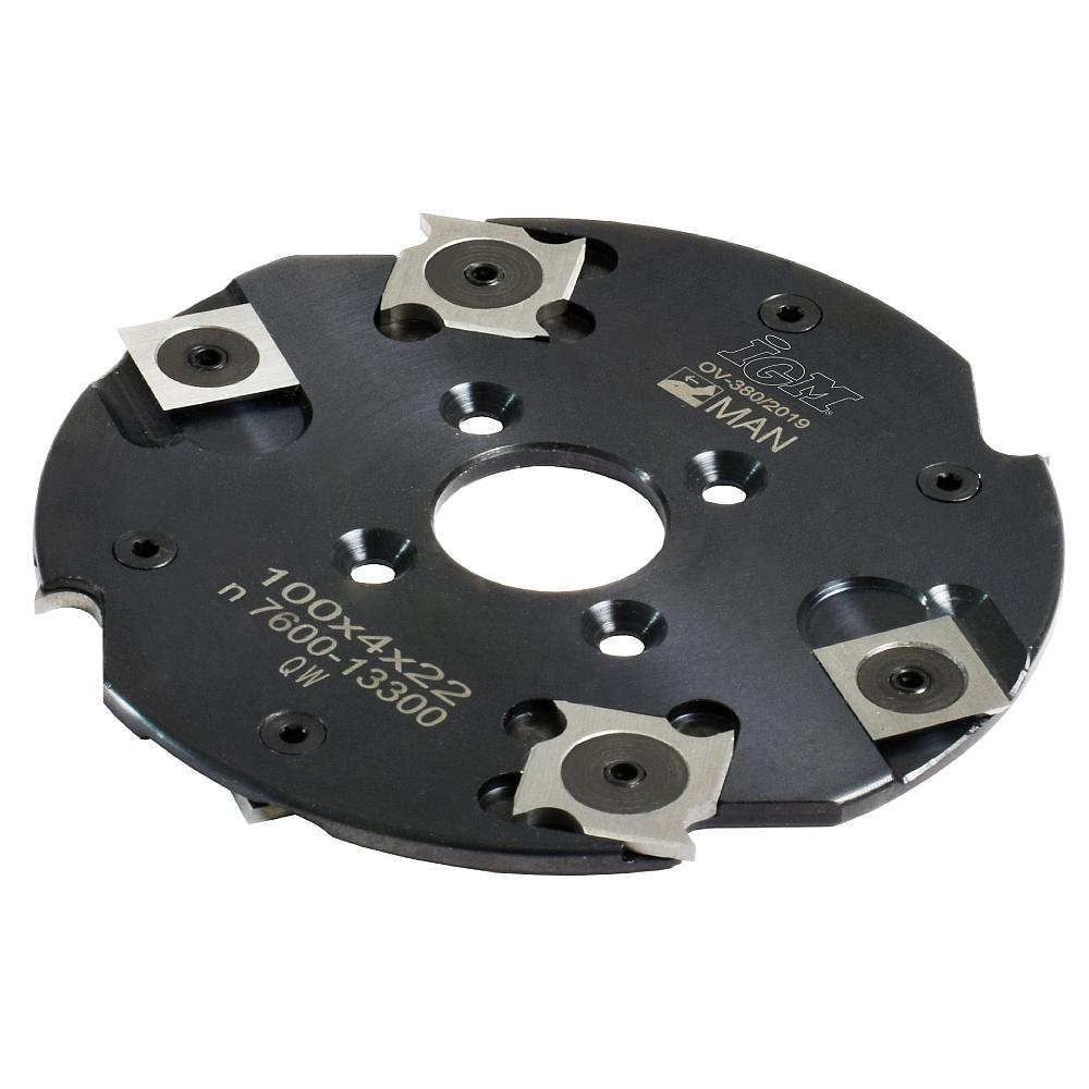 IGM F602 Kutter for kjeksskjøter MAN - D100x4 d22 Z4+4 STEEL