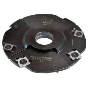 IGM F602 Justerbart rilleskærehode MEC - D140x5-9,5 d30 Z4+4 STEEL