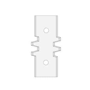 Profilkniv for F620 - 50x24x2 mm