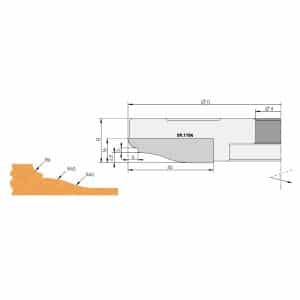 IGM Profilkniv A 60x16x2mm for F632-182