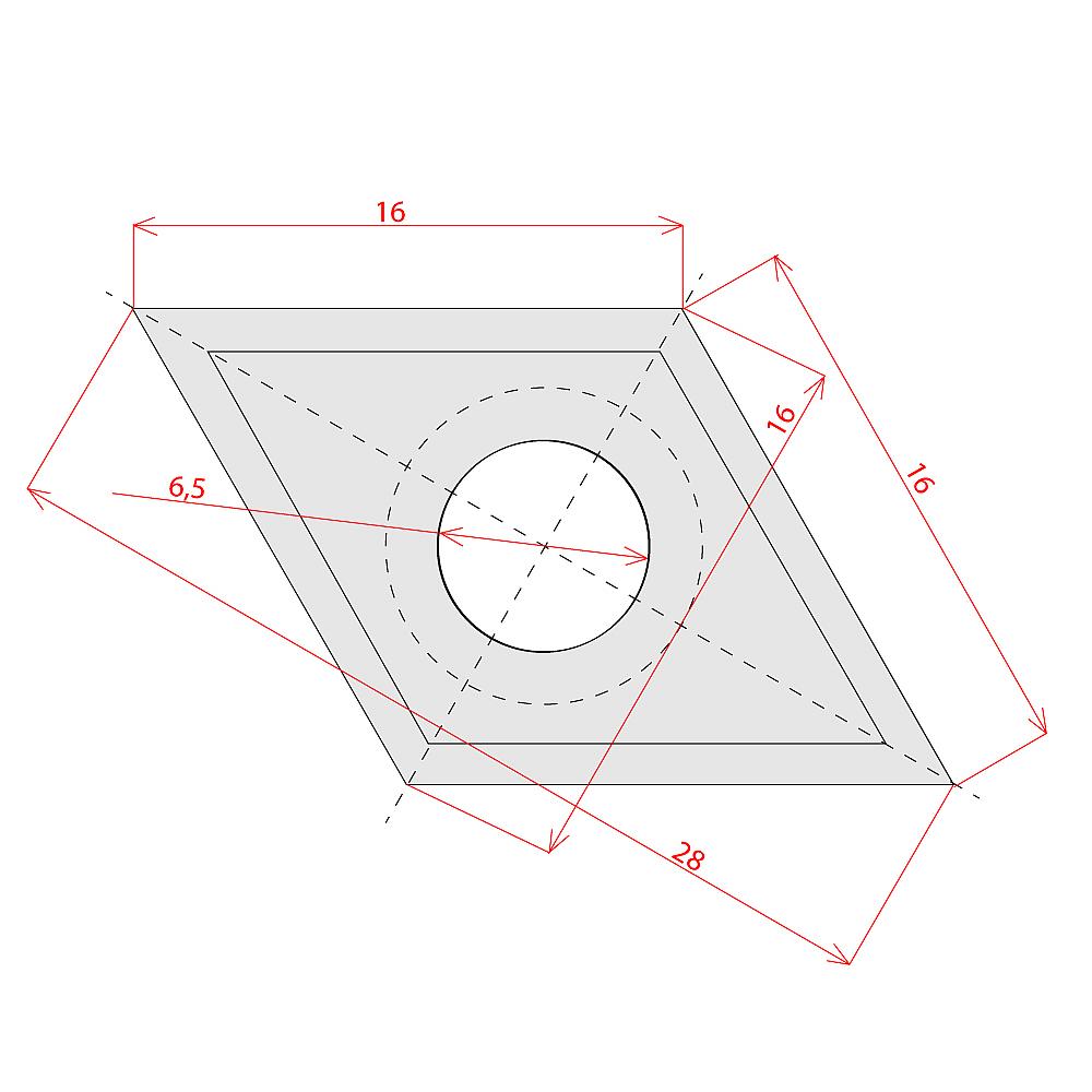 IGM N023 Vendbar kniv HWM - 16x28x2 Wood+