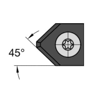 IGM N031 Vendbar kniv HWM skråskjær - 45° 15x18x2 UNI