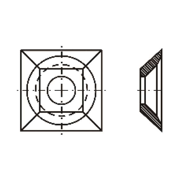 IGM Vendbar kniv HWM - 21x21x5 Tre