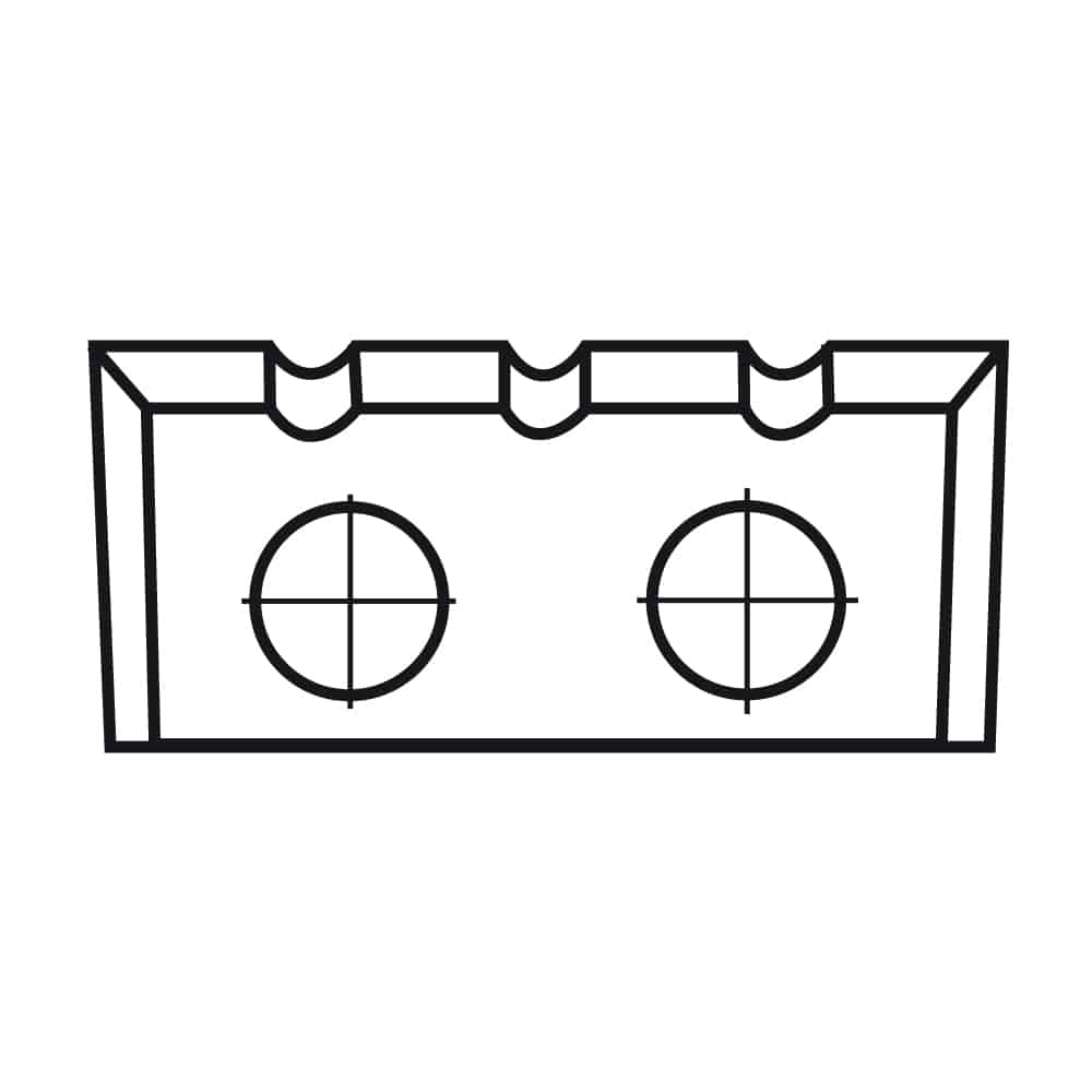 IGM Vendbar kniv - 22,8x7x1,5 tre spor