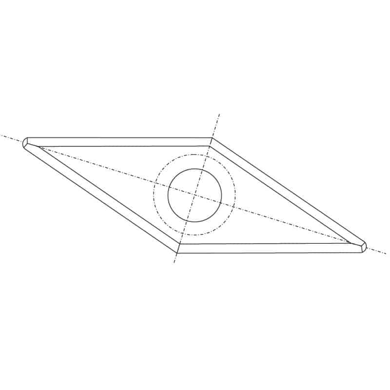 IGM RSS-CB Rektangulær kniv - 27x10x2,5 HW